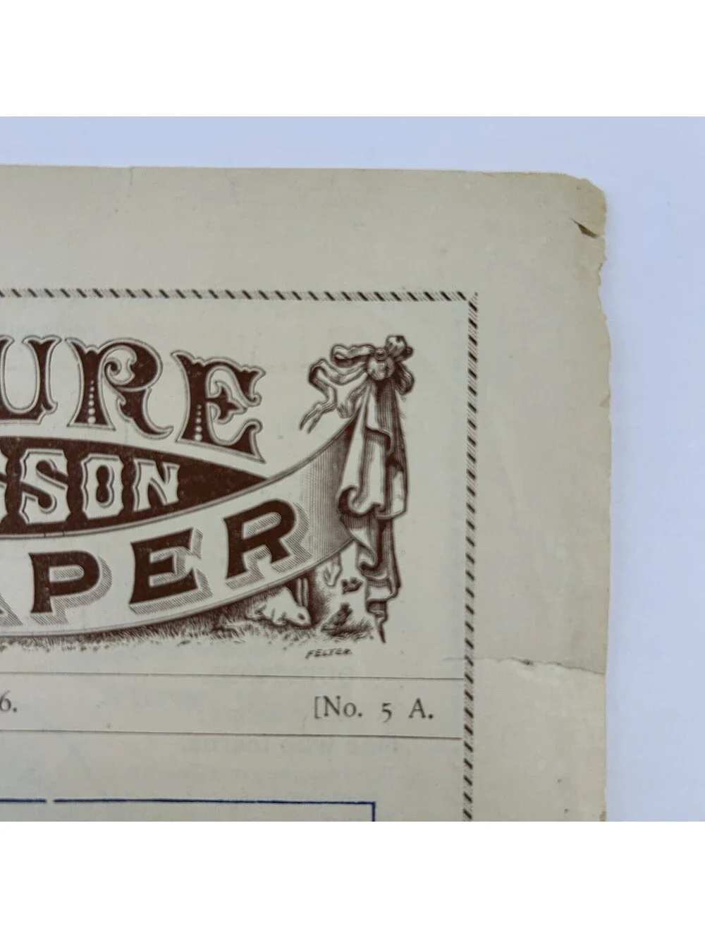 1892 Picture Paper Lesson Aug.7, 19th Century Children’s Religious Lesson    C22